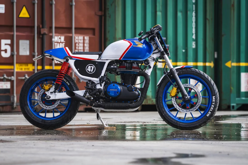 Vote for the Blue Wing motorcycle in the Honda Garage Dreams Contest